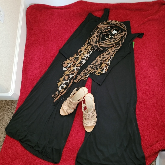 Blue Sage Black Palazzo Pants - Small - Picture 9 of 12